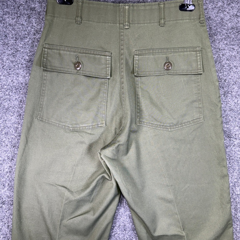 Vintage US Military OG-507 Utility Fatigue Pants Men (Fit 28x32) 30x31 Green 80s - Picture 4 of 14